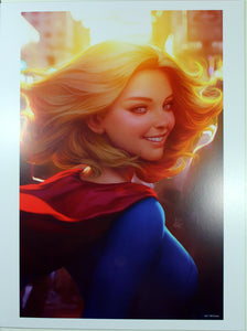 SUPERGIRL #16 ART PRINT by Stanley "Artgerm" Lau ~ 12" x 16" ~ Great Condition