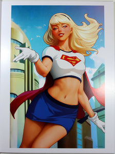 SUPERGIRL #19 ART PRINT by Stanley "Artgerm" Lau ~ 12" x 16" ~ Great Condition