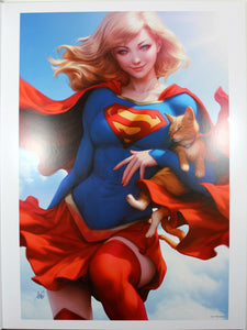 SUPERGIRL #26 ART PRINT by Stanley "Artgerm" Lau ~ 12" x 16" ~ Great Condition