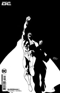 SUPERMAN #1 (ANDY KUBERT B&W 1:25 RATIO VARIANT)(2023) COMIC BOOK