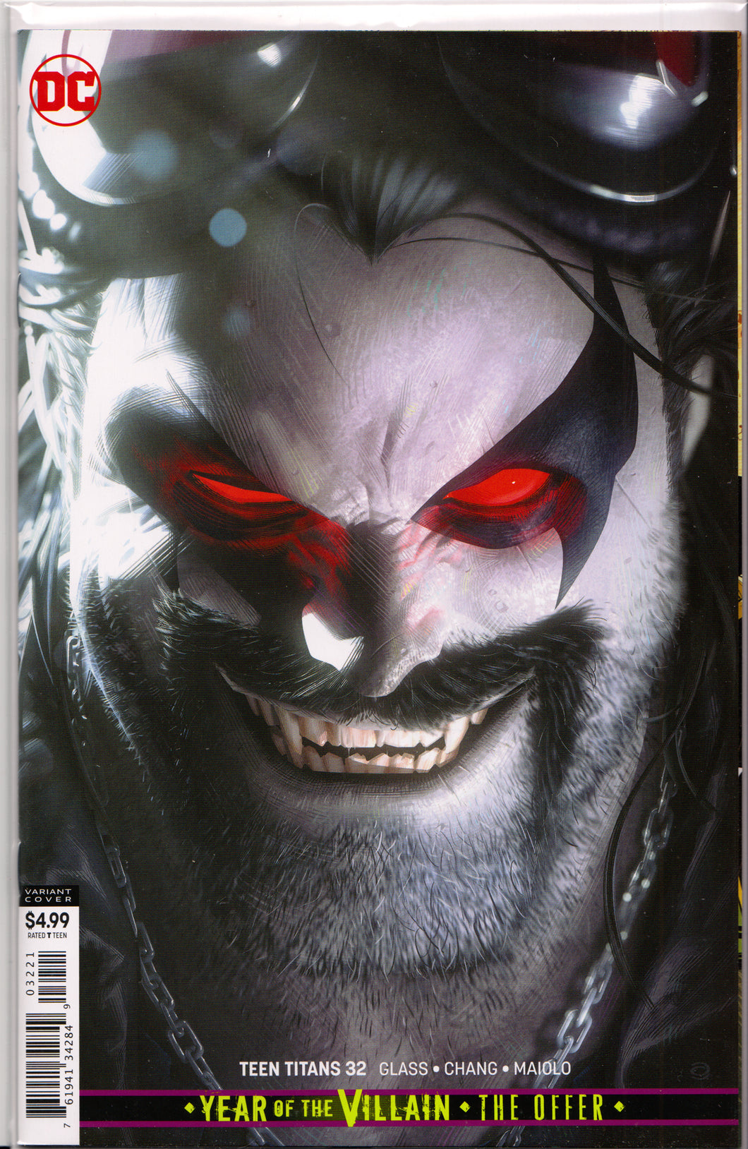 TEEN TITANS #32 (YEAR OF THE VILLAIN VARIANT COVER) ~ DC Comics