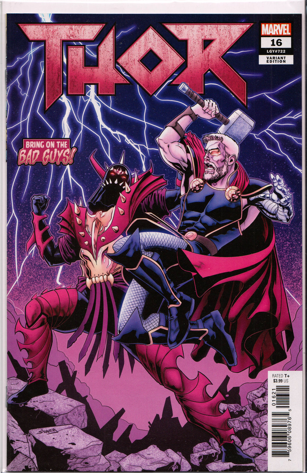 THOR #16 (BRING ON THE BAD GUYS VARIANT) COMIC BOOK ~ Marvel Comics