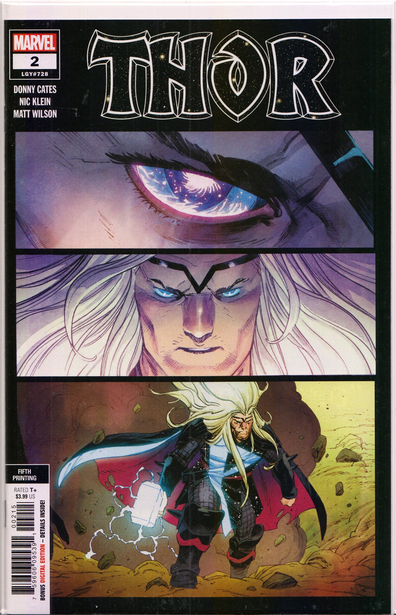 THOR #2 (5TH PRINT VARIANT)(DONNY CATES, NIC KLEIN) Comic Book ~ Marvel Comics