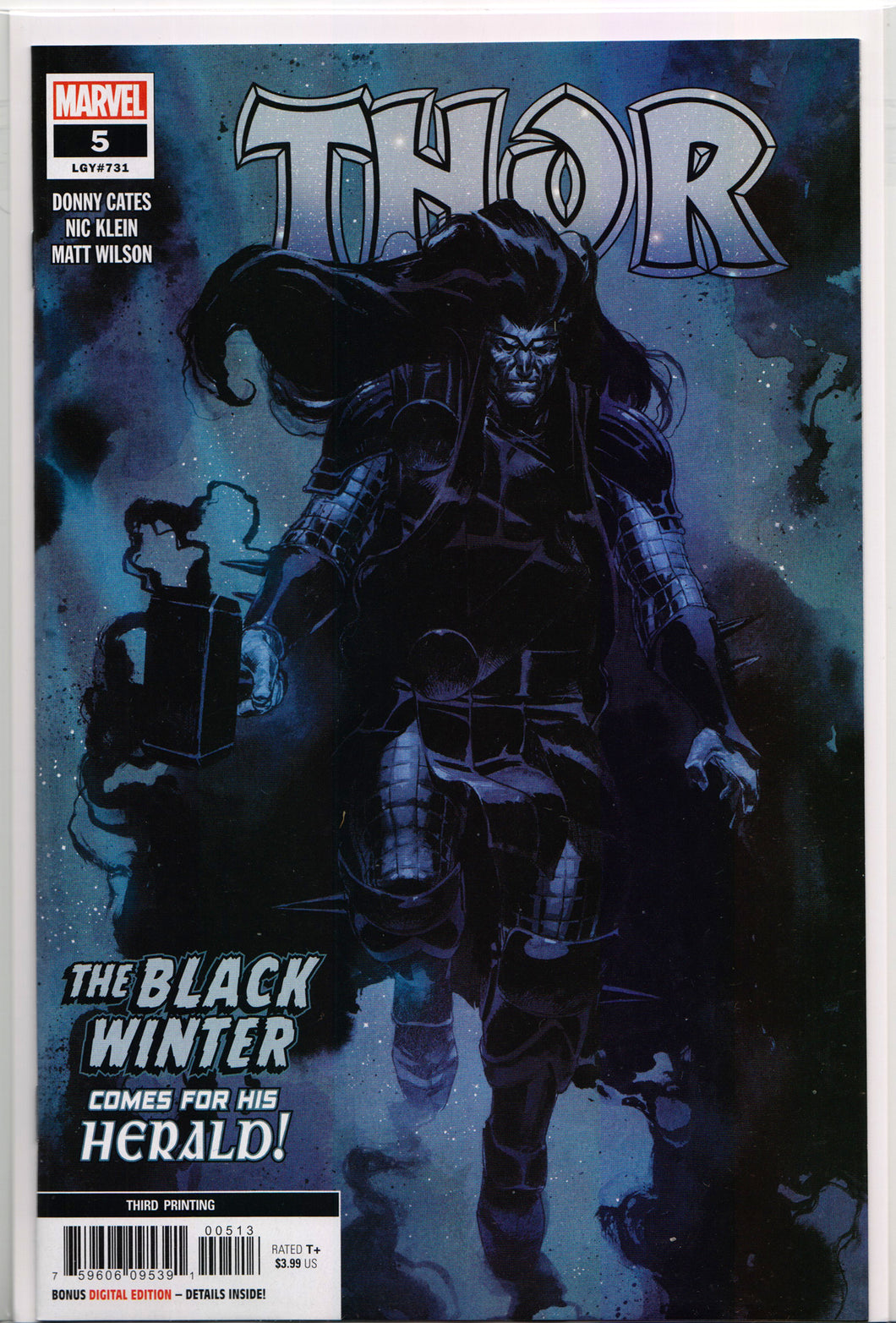 THOR #5 (3RD PRINT VARIANT)(BLACK WINTER) Comic Book ~ Marvel Comics