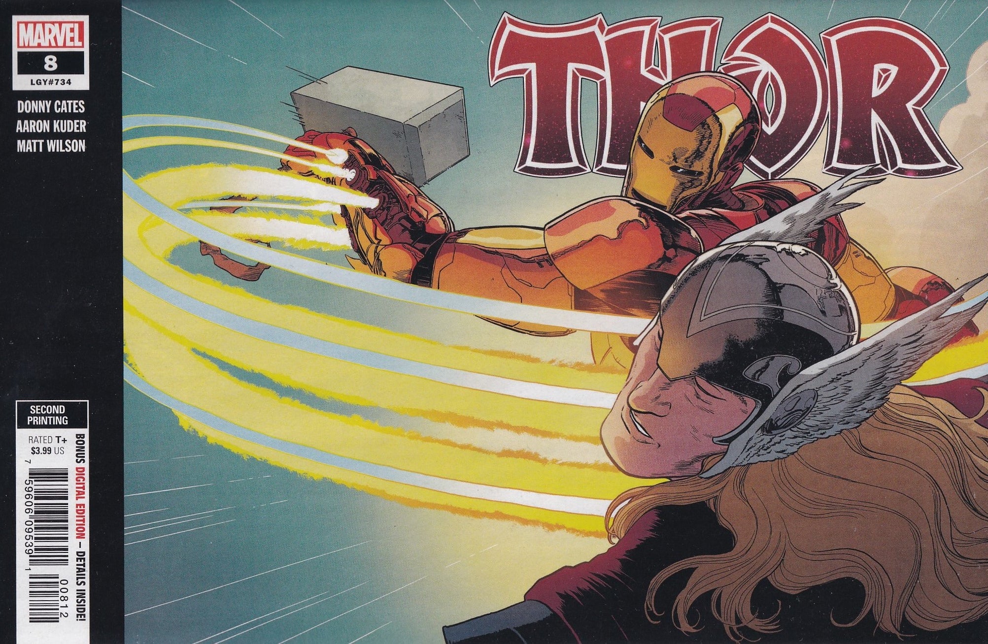 THOR #8 (2ND PRINT VARIANT) COMIC BOOK ~ Cates & Klein ~ Marvel Comics