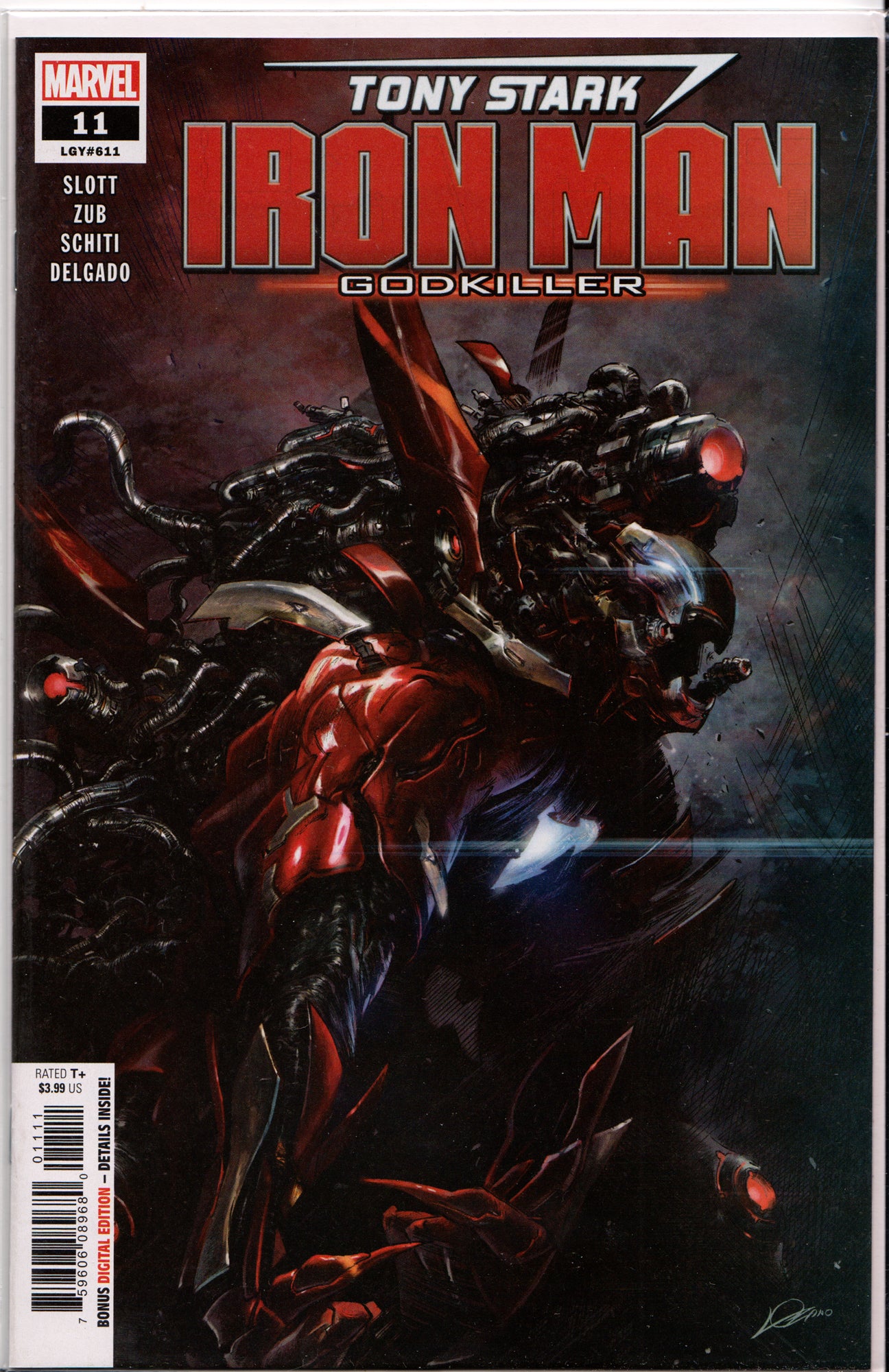 TONY STARK: IRON MAN #11 (GODKILLER VARIANT) COMIC BOOK ~ Marvel Comics