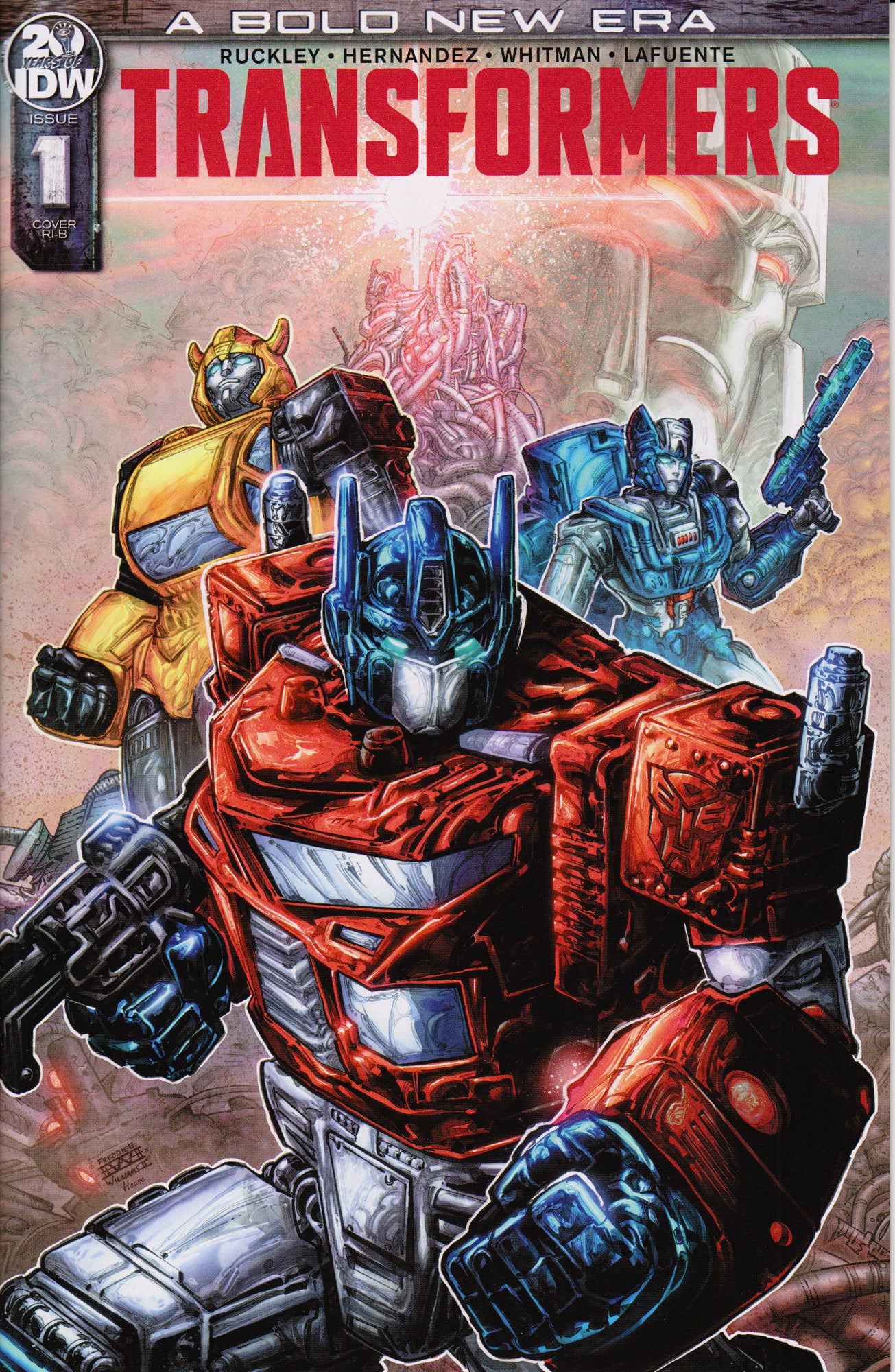 TRANSFORMERS #1 (VOLUME 4)(FREDDIE WILLIAMS VARIANT) COMIC BOOK ~ IDW Publishing