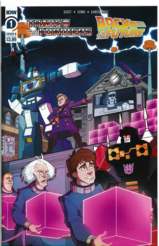 TRANSFORMERS/BACK TO THE FUTURE #1 Comic Book ~ IDW Hasbro Crossover