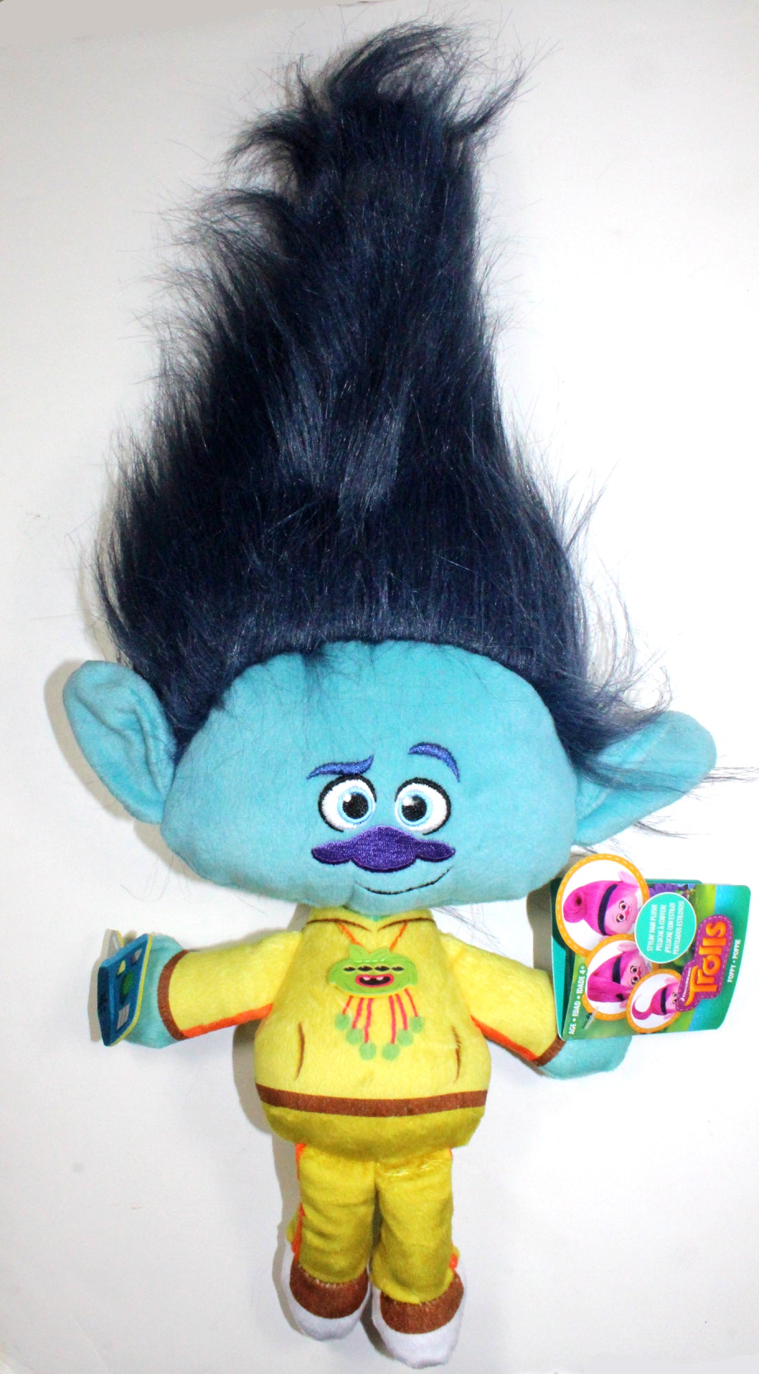 Dreamworks Trolls ~ 17-INCH BRANCH PLUSH DOLL ~ Stylin' Hair Series