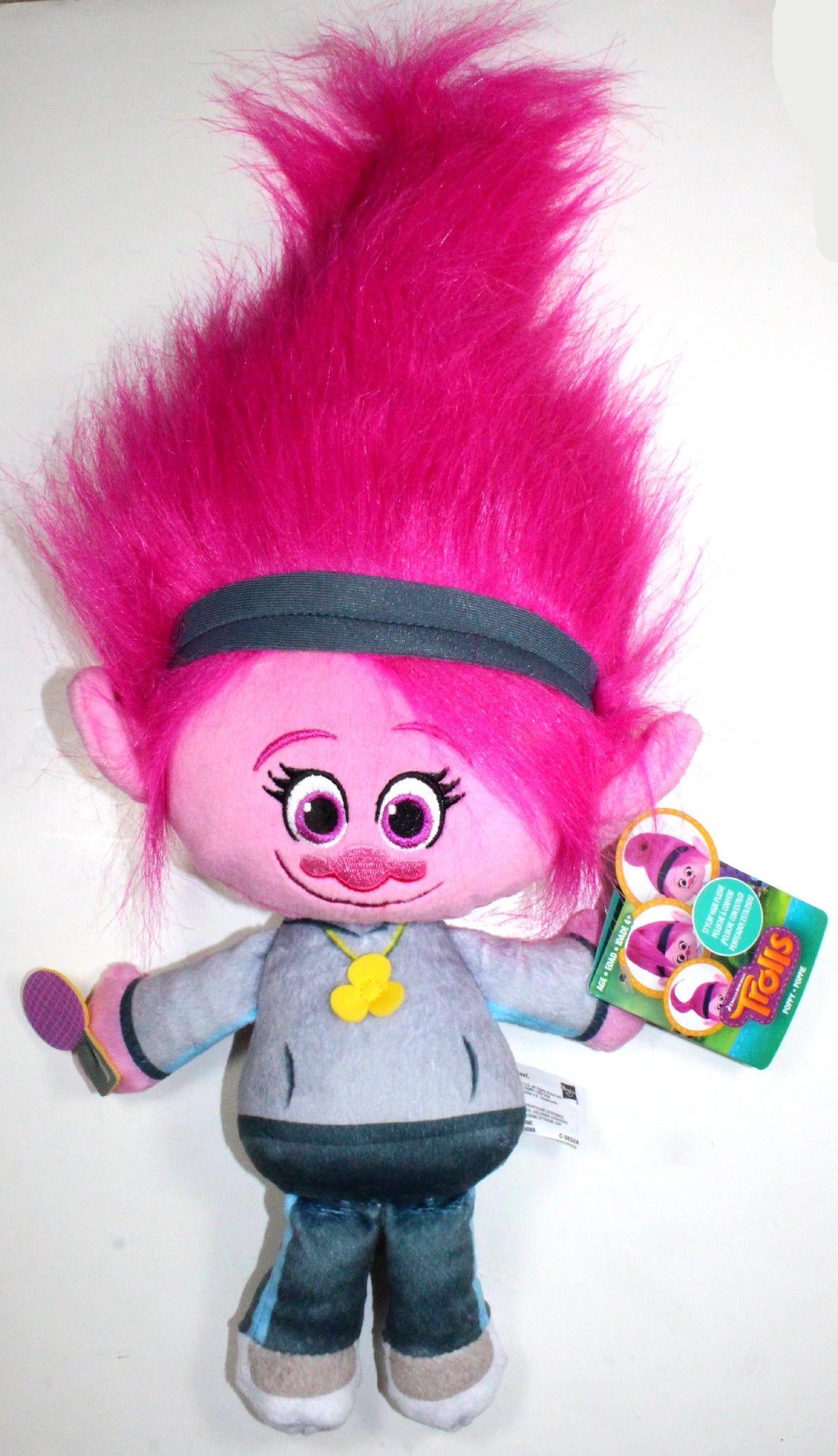 Dreamworks Trolls ~ 17-INCH POPPY PLUSH DOLL ~ Stylin' Hair Series