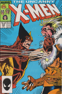 UNCANNY X-MEN #222 (1ST PRINT) COMIC BOOK ~ Classic Marc Silvestri Cover ~ Marvel Comics