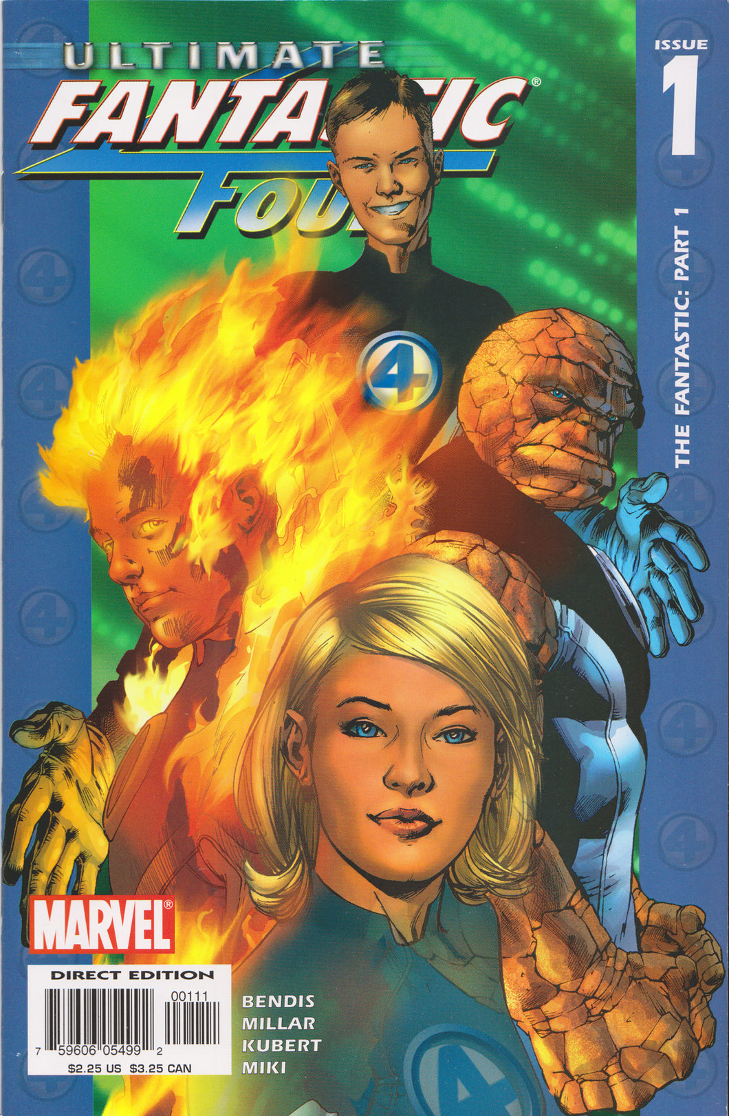 ULTIMATE FANTASTIC FOUR #1 COMIC BOOK ~ Marvel Comics
