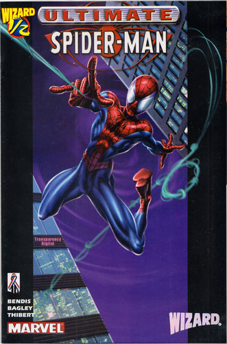 ULTIMATE SPIDER-MAN #1/2 COMIC BOOK ~ Mark Bagley Art ~ Marvel Comics