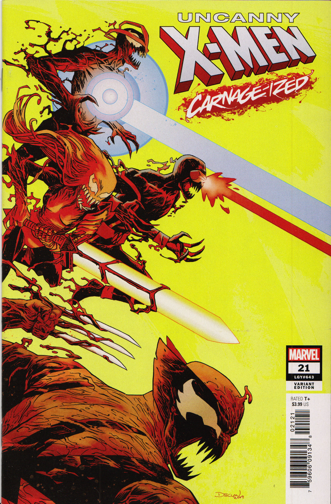 UNCANNY X-MEN #21 (CARNAGE-IZED VARIANT) COMIC BOOK ~ Marvel Comics