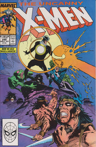 UNCANNY X-MEN #249 (1ST PRINT) COMIC BOOK ~ Classic Marc Silvestri Cover ~ Marvel Comics