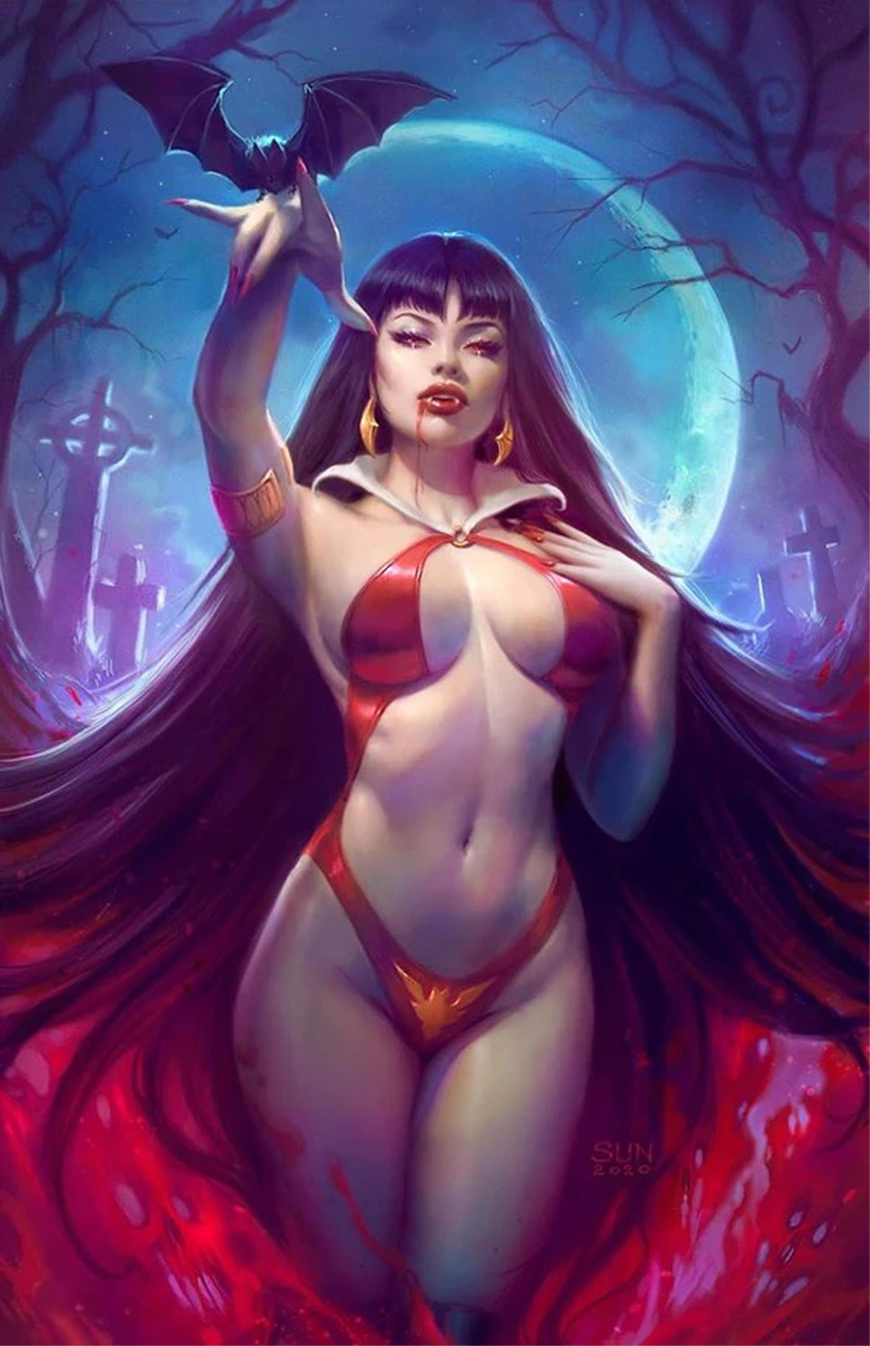 VAMPIRELLA #9 (SUN KHAMUNAKI EXCLUSIVE VARIANT) COMIC BOOK ~ Dynamite