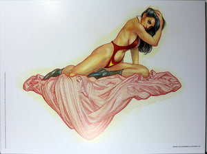 VAMPIRELLA ART PRINT by Frank Cho ~ 12" x 16" ~ Great Condition
