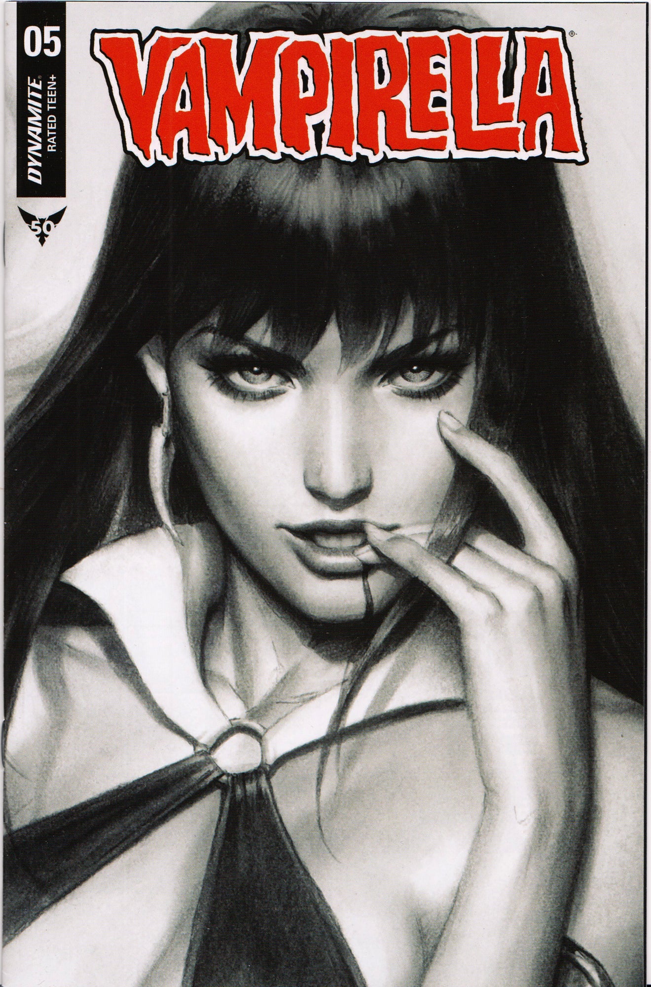 VAMPIRELLA #5 (STANLEY "ARTGERM" LAU B&W SNEAK PEEK VARIANT) COMIC BOOK ~ Dynamite