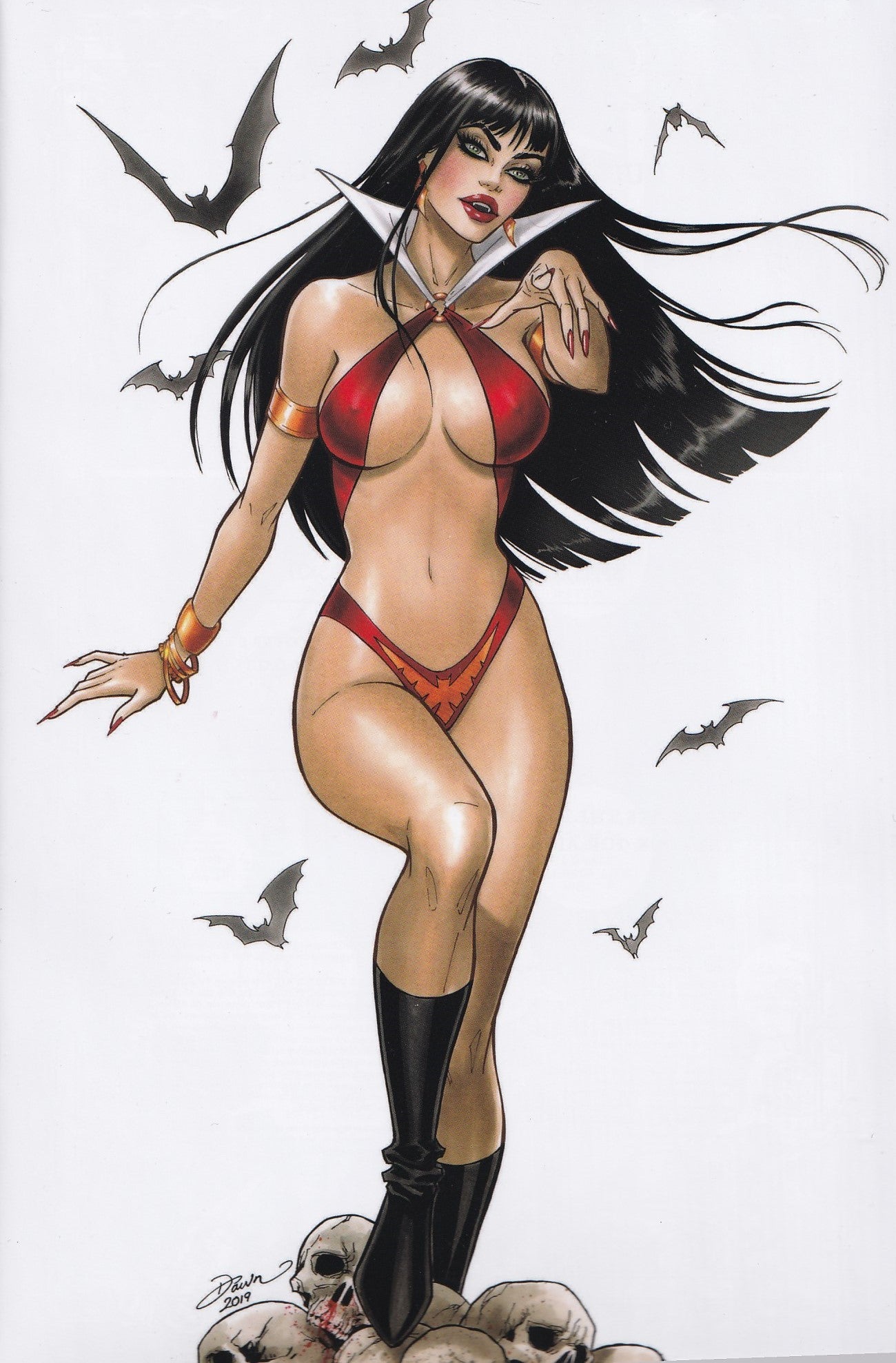 VAMPIRELLA #13 (DAWN MCTEAGUE EXCLUSIVE COLOR VIRGIN VARIANT) COMIC ~ Dynamite