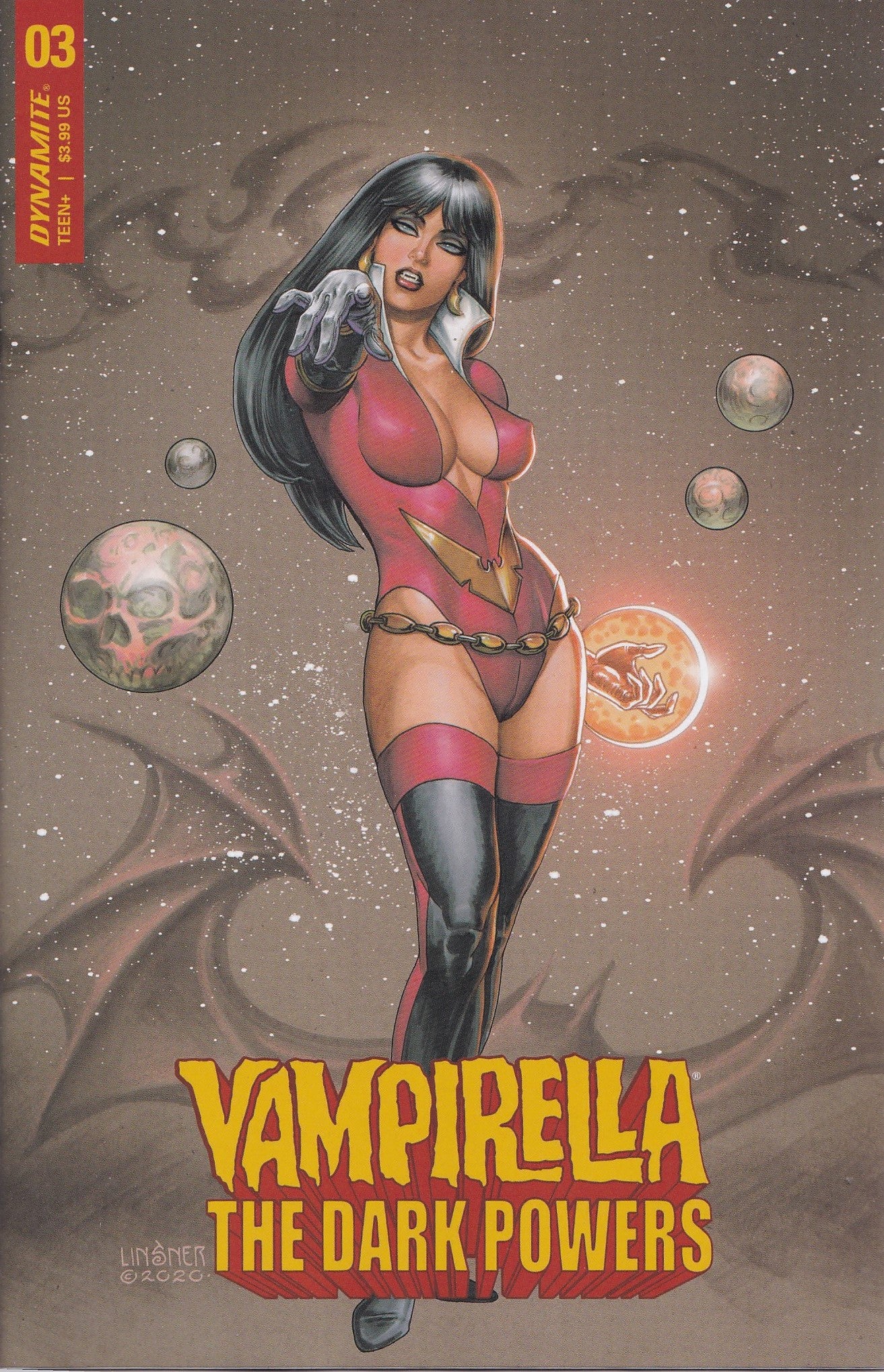 VAMPIRELLA: THE DARK POWERS #3 (LINSNER VARIANT) ~ Dynamite Entertainment