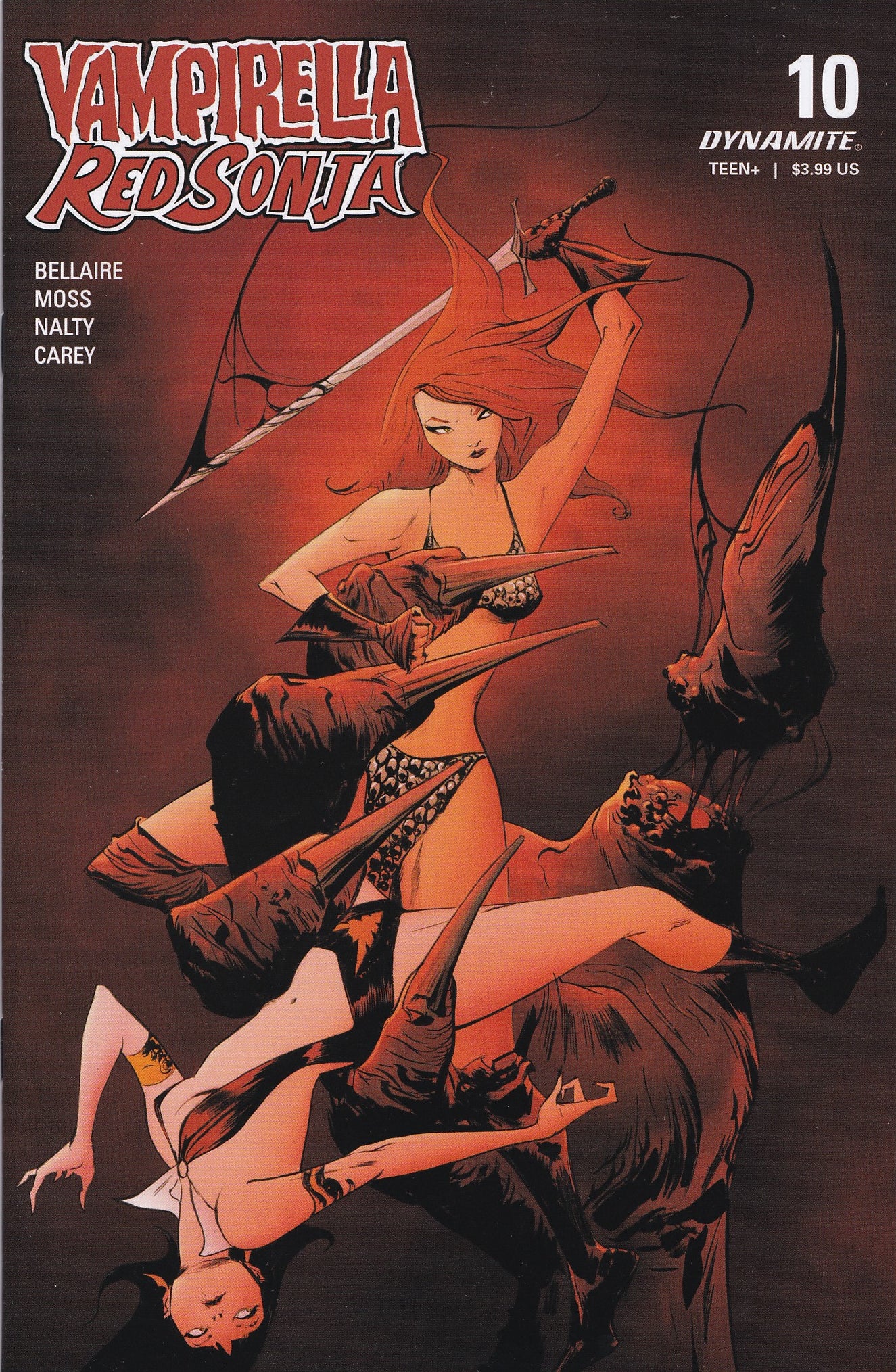 VAMPIRELLA/RED SONJA #10 (JAE LEE VARIANT)(2020) COMIC BOOK ~ Dynamite