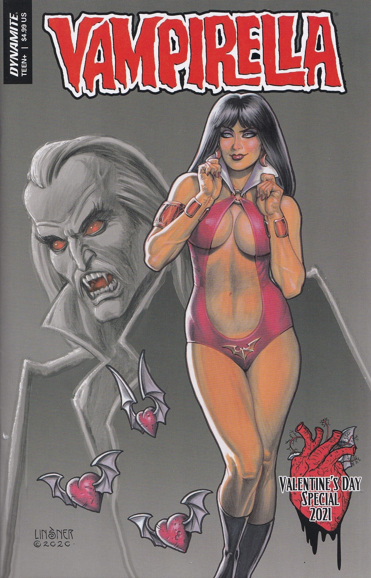 VAMPIRELLA: VALENTINE'S DAY SPECIAL 2021 (LINSNER VARIANT) COMIC ~ Dynamite