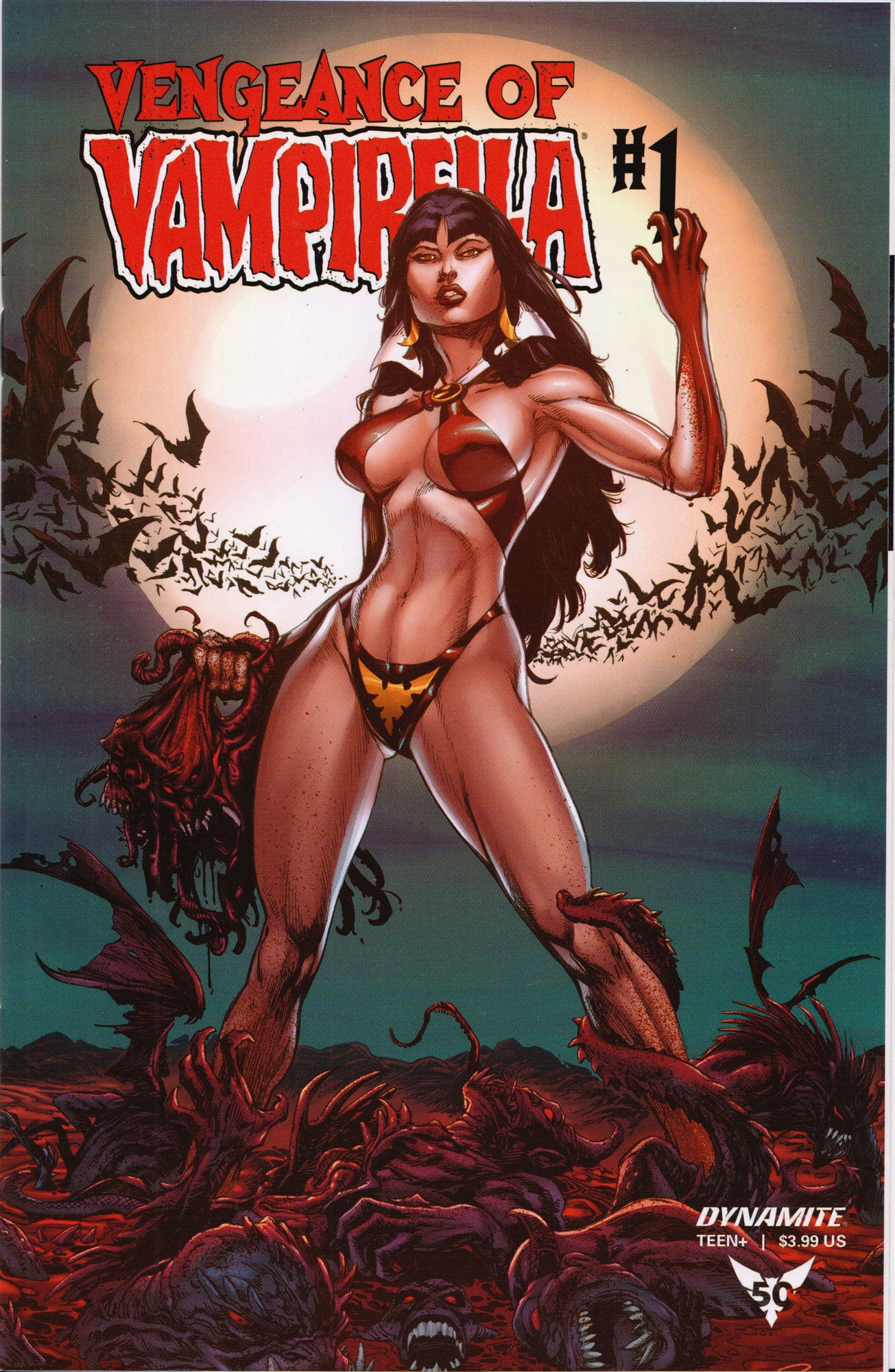 VENGEANCE OF VAMPIRELLA #1 (BLOOD MOON VARIANT) COMIC BOOK ~ Dynamite