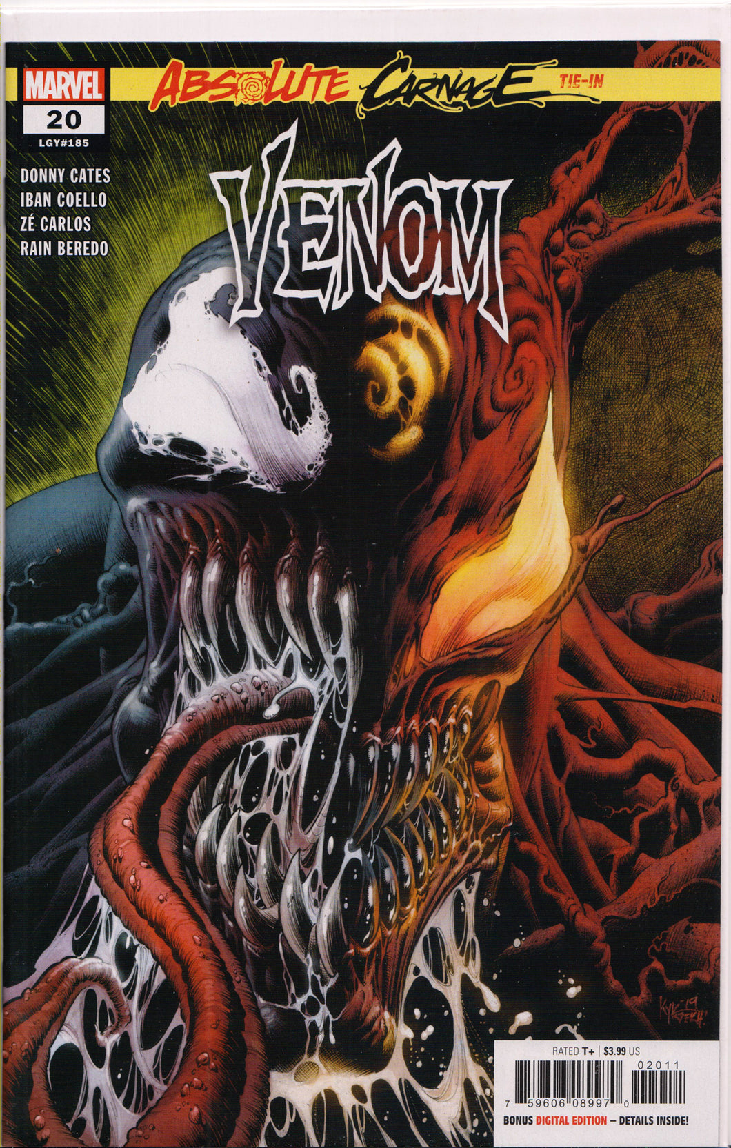 VENOM #20 (KYLE HOTZ VARIANT) COMIC BOOK ~ Marvel Comics