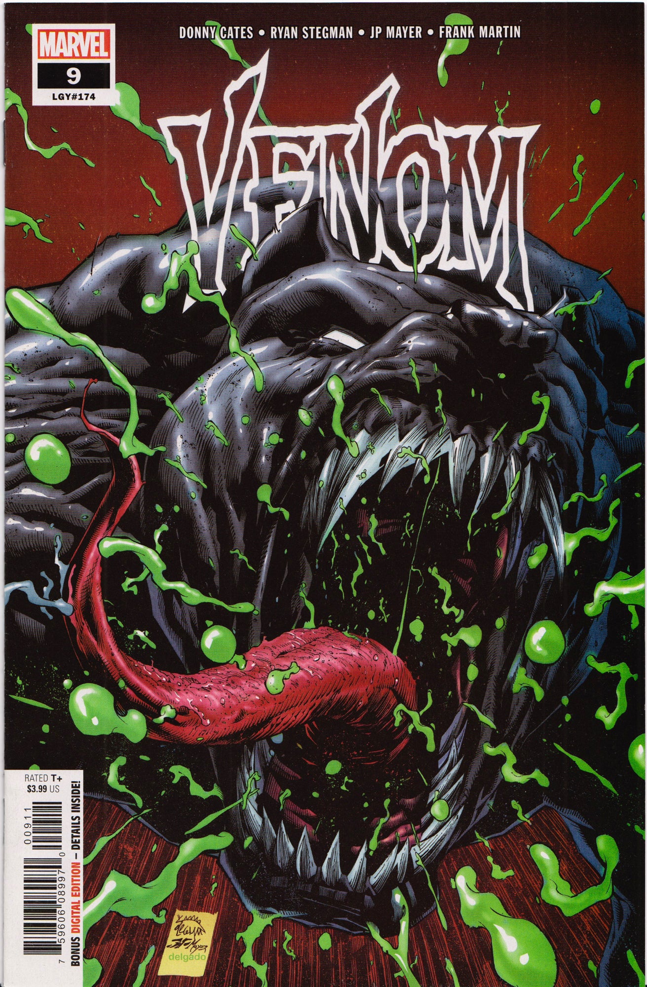 VENOM #9 (TONGUE VARIANT) COMIC BOOK ~ Marvel Comics