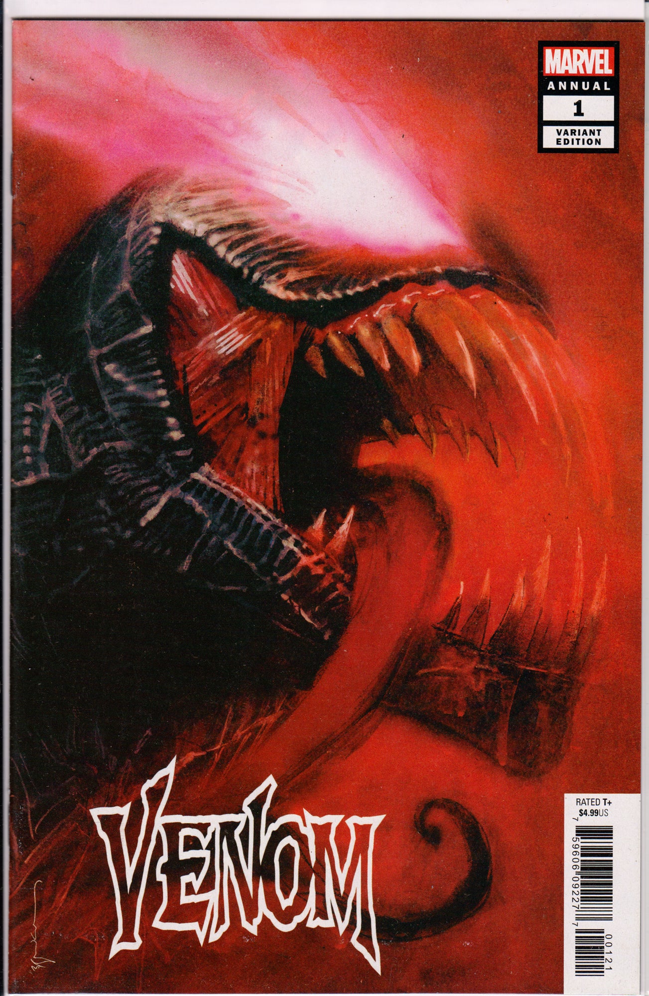 VENOM ANNUAL #1 (BILL SIENKIEWICZ VARIANT COVER) COMIC BOOK ~ Marvel Comics