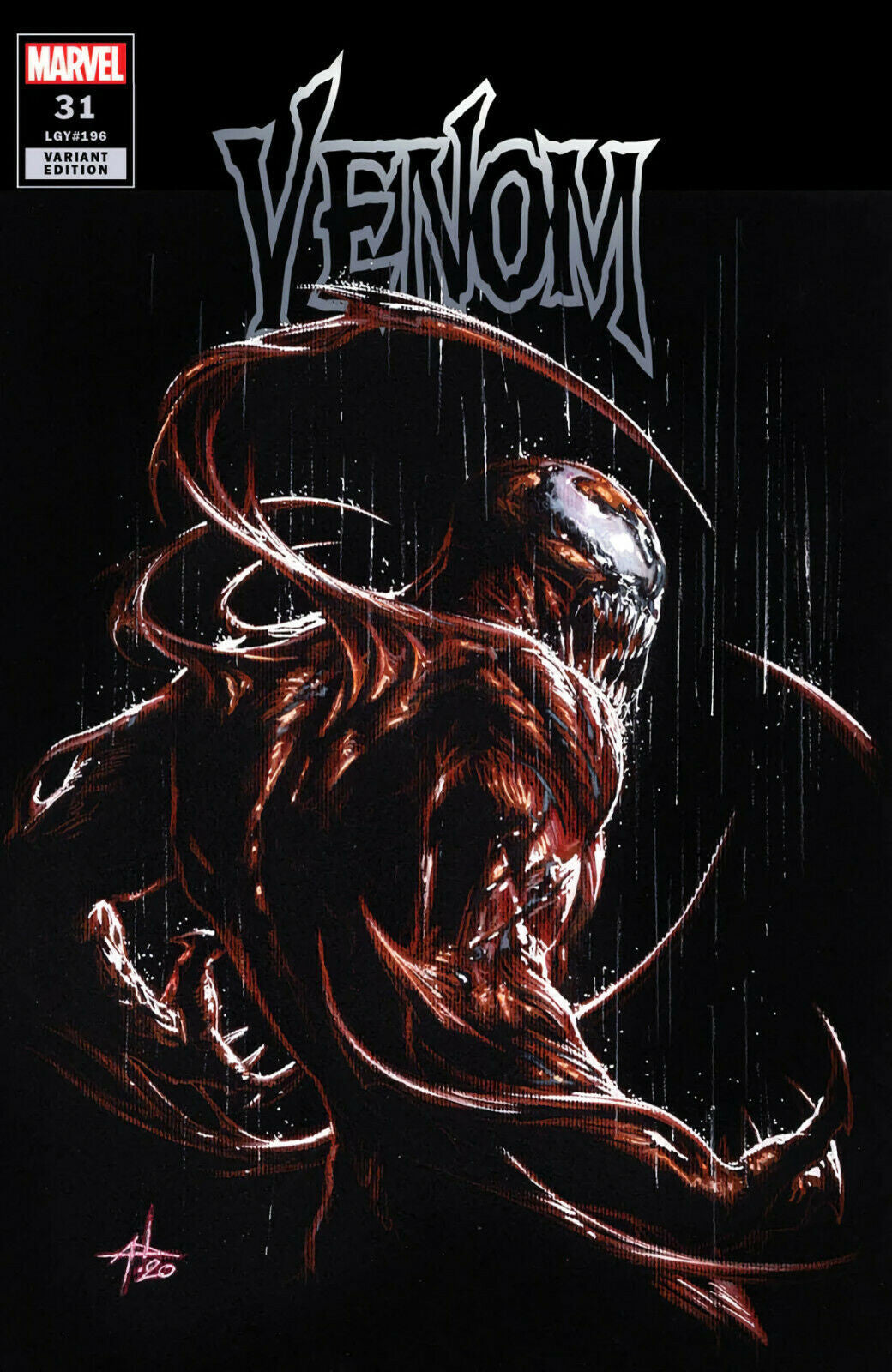 VENOM #31 (GABRIELE DELL'OTTO EXCLUSIVE CARNAGE VARIANT) Comic Book ~ Marvel