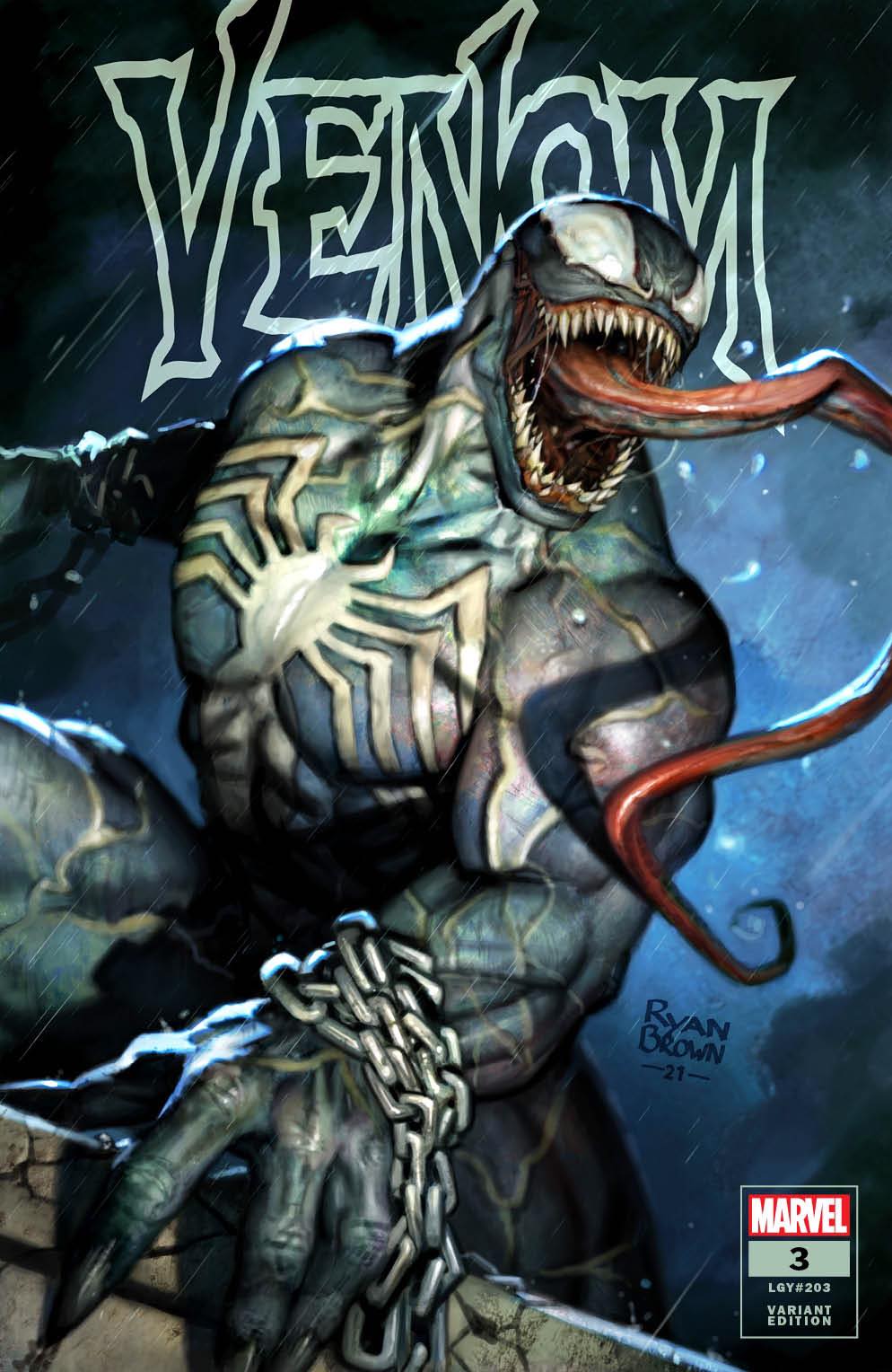 VENOM #3 (RYAN BROWN EXCLUSIVE TRADE DRESS VARIANT)(2021) COMIC BOOK