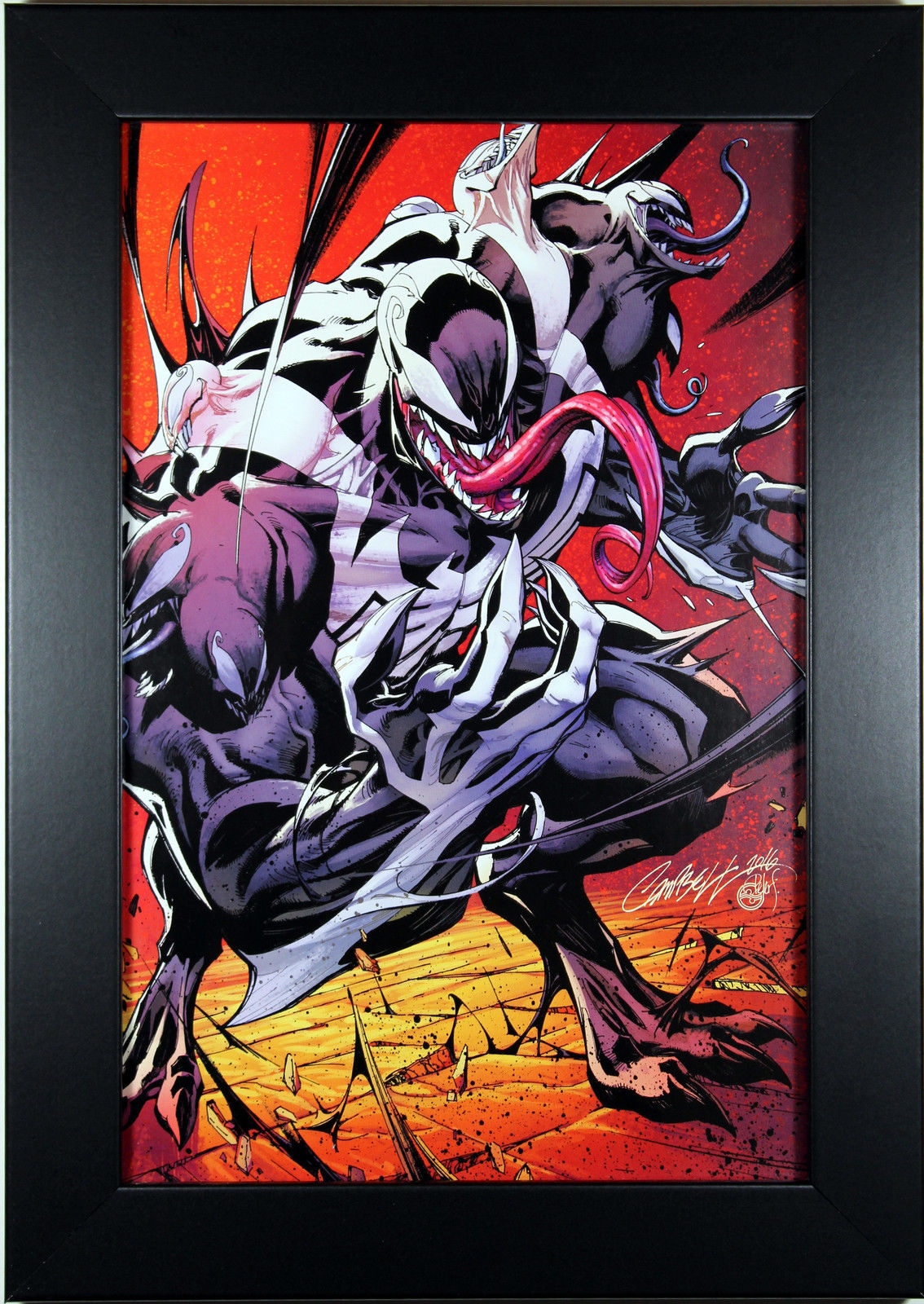 VENOM by J. Scott Campbell ~ FRAMED ART ~ 8X12 - (Print/Poster)