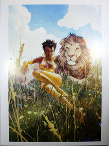 VIXEN: RETURN OF THE LION #1 ART PRINT by Joshua Middleton ~ 12" x 16"