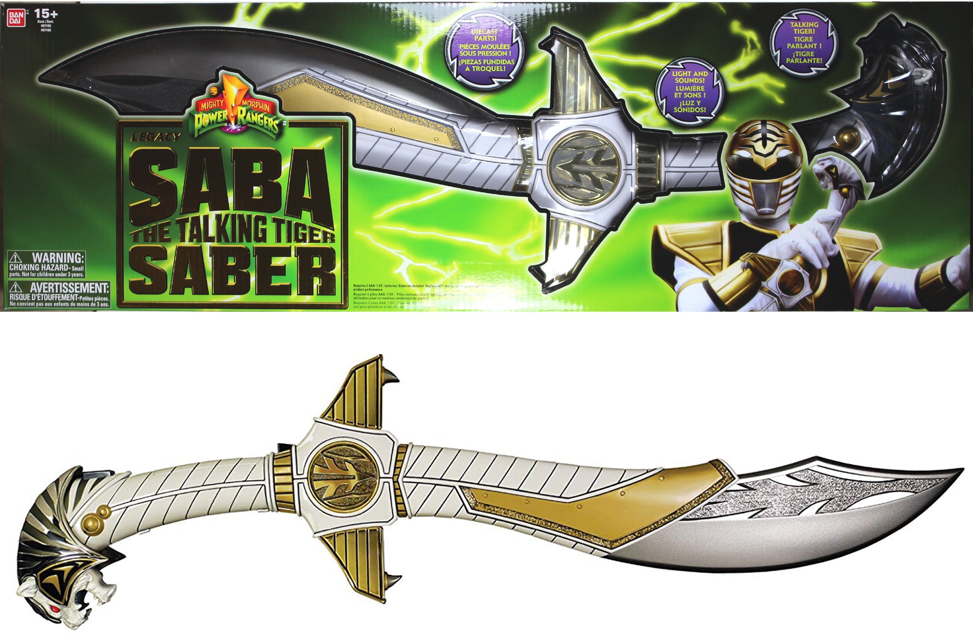 Power rangers legacy white ranger sale saba sword