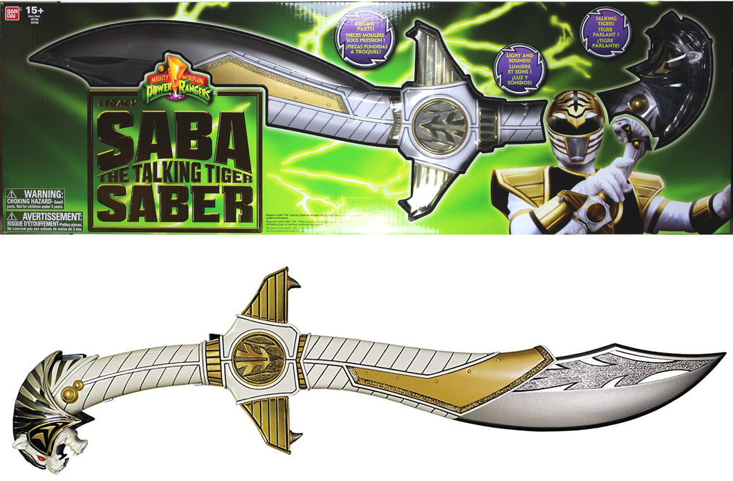 Power Rangers Legacy ~ WHITE RANGER'S SABA SWORD REPLICA COSPLAY ~ Bandai MMPR