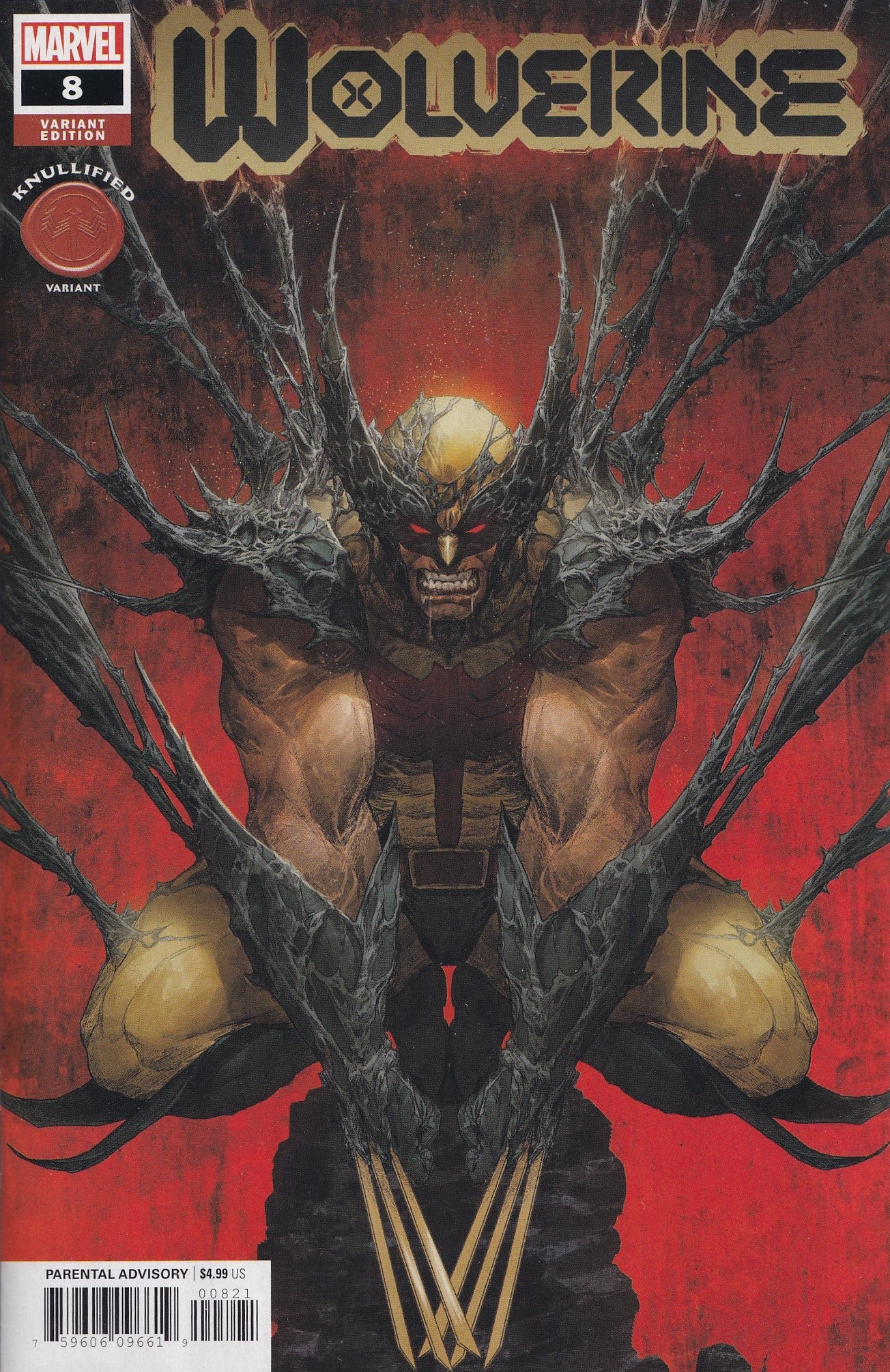 WOLVERINE #8 (DAVE RAPOZA KNULLIFIED VARIANT)(2020) Comic Book ~ Marvel Comics