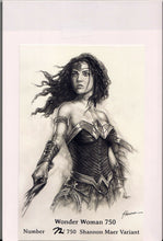Load image into Gallery viewer, WONDER WOMAN #750 SHANNON MAER EXCLUSIVE w/SKETCH PRINT ~ Limited to 750 ~ RARE