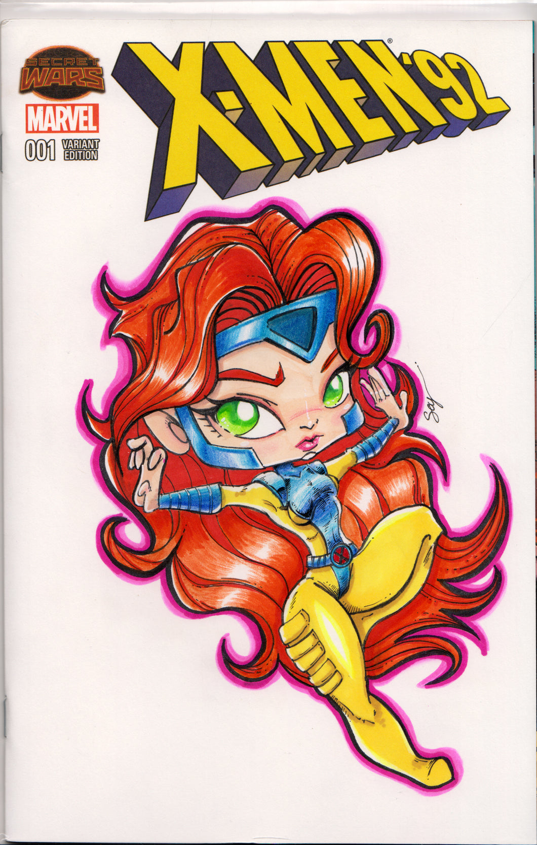X-MEN '92 #1 w/ORIGINAL COVER ART BY ENRIQUE 