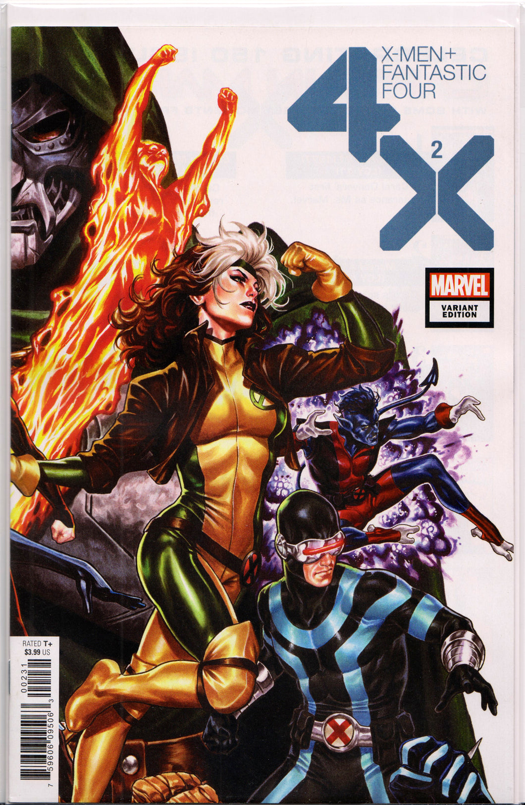 X-MEN/FANTASTIC FOUR #2 (MARK BROOKS VARIANT) COMIC BOOK ~ Marvel Comics