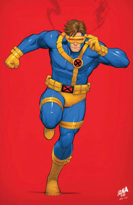 X-MEN #4 (DAVID NAKAYAMA EXCLUSIVE CYCLOPS "COLOR BLEED SERIES" RED VIRGIN VARIANT)(2021) COMIC BOOK