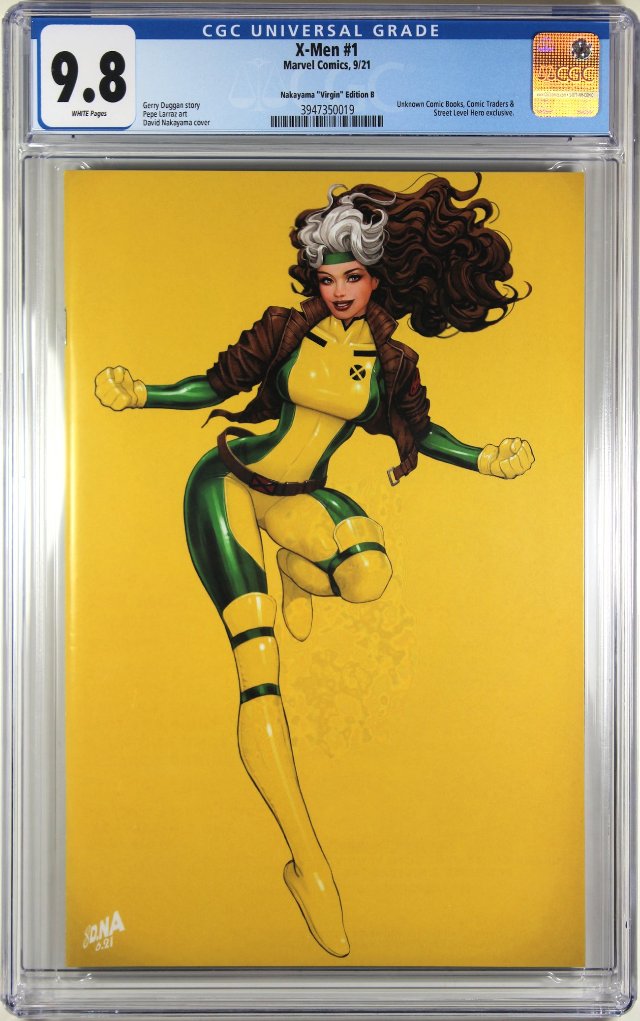 X-MEN #1 (DAVID NAKAYAMA EXCLUSIVE YELLOW VIRGIN VARIANT)(2021) ~ CGC Graded 9.8