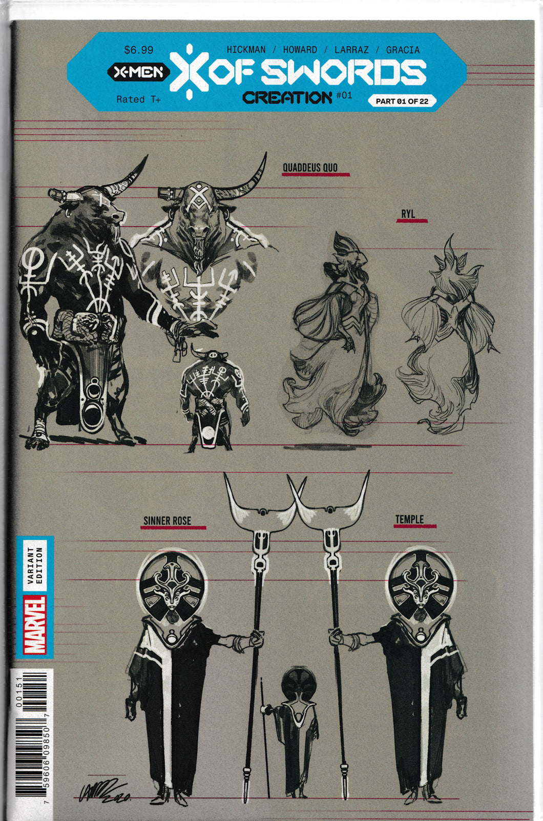 X OF SWORDS: CREATION #1 (LARRAZ DESIGN VARIANT) Comic Book ~ Marvel Comics